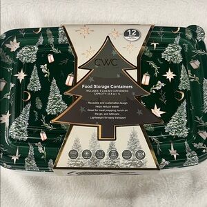 Festive Black Holiday Food Storage Set